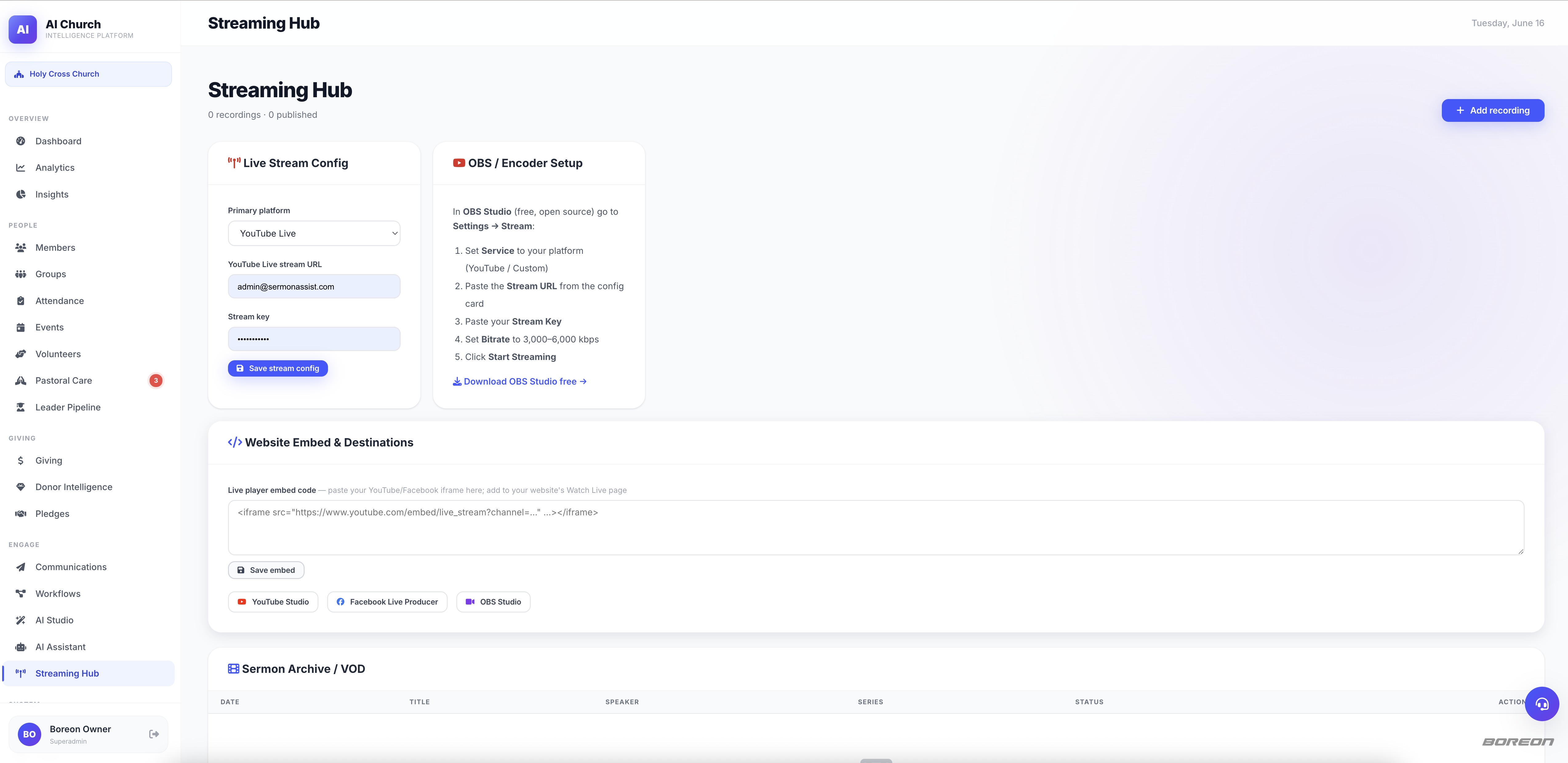 Streaming Hub